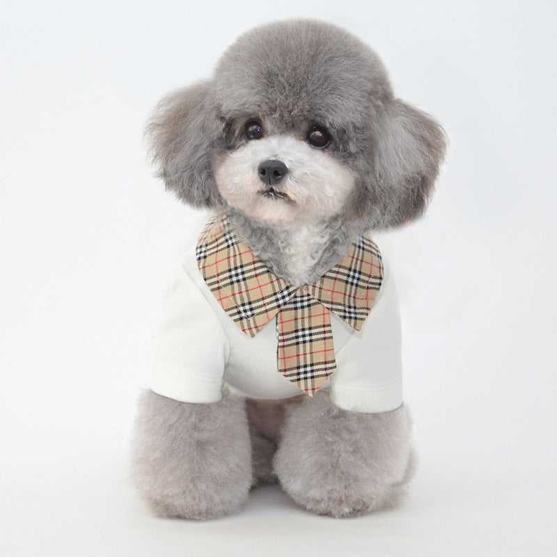 Argyle Shirt and Tie, Business Pet Clothing