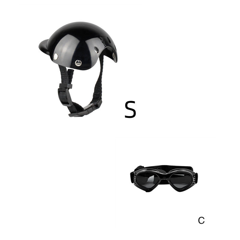 Pet Helmet Headwear and Goggles