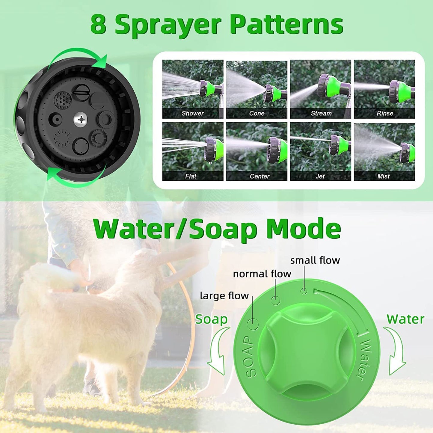 High-Pressure Soap and Shower Sprayer, Animal Bathing Hose Nozzle