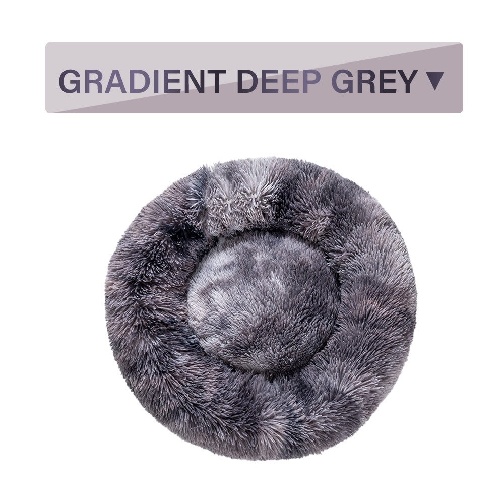 Warm, Fluffy Donut Pet Bed (S-XL)
