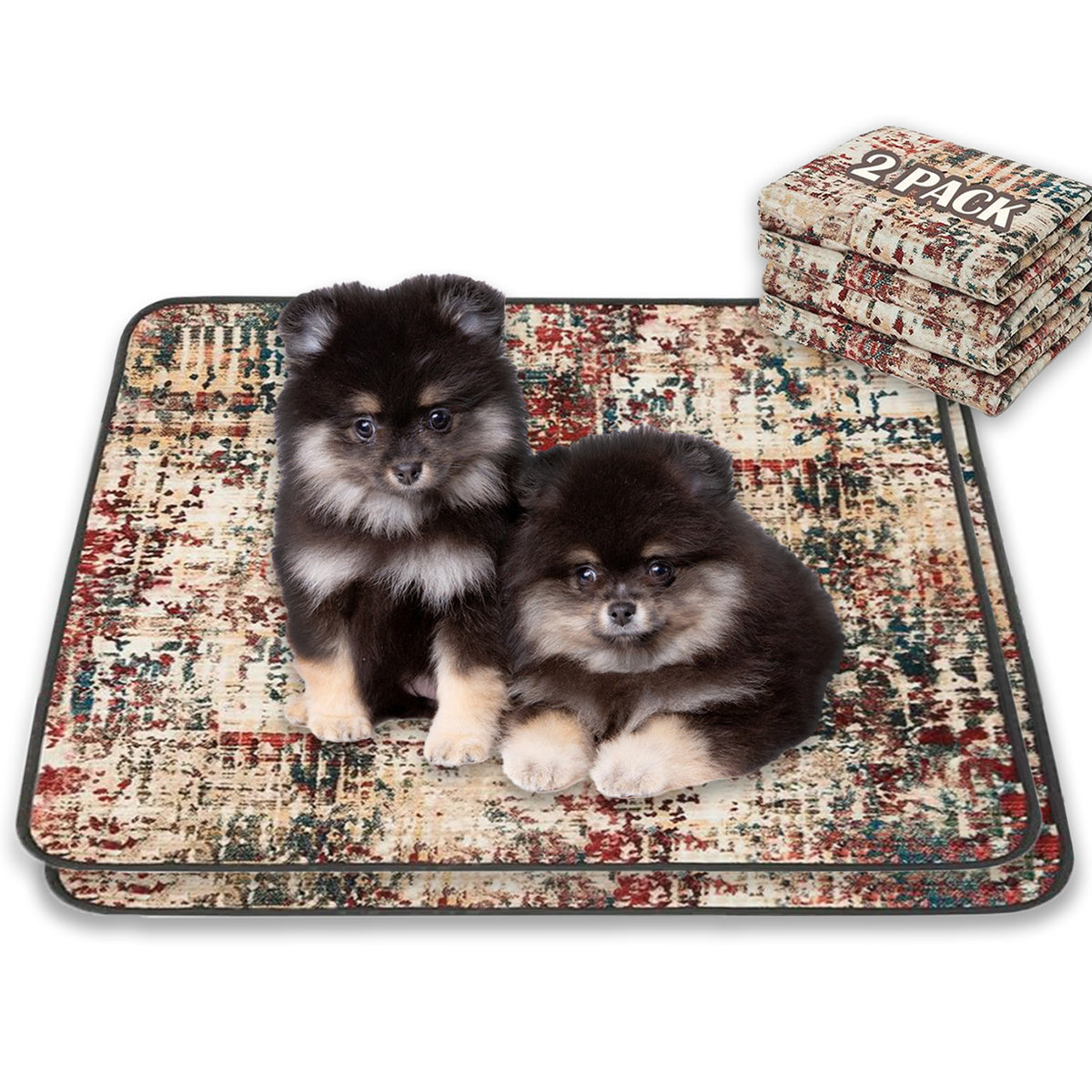 SMALL Washable, Pee Pads, 2 Pack, 18x24