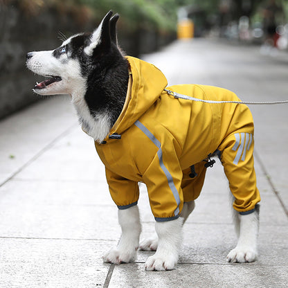 Waterproof Dog Raincoat With Reflective Strap
