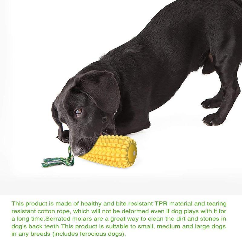 Dog Squeaky Corn Stick Rope Toy