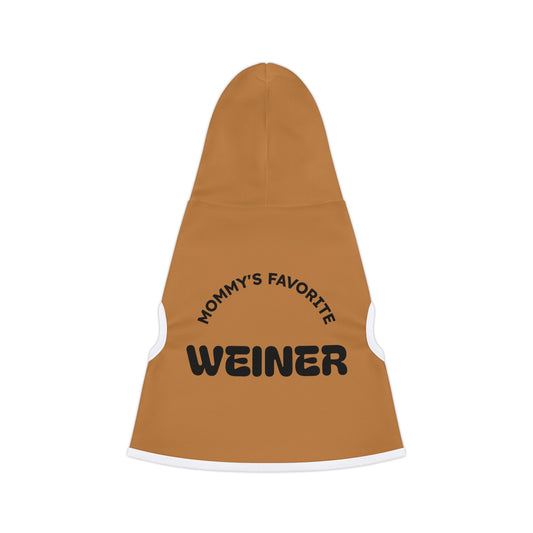 Mommy's Favorite Weiner Pet Hoodie, Cute Dog Coat, Fun Pet Apparel, Cozy Pet Outfit, Dog Lovers Gift, Casual Pet Wear