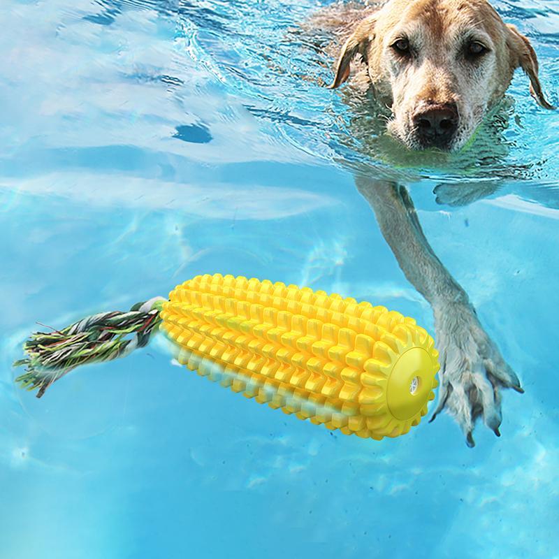 Dog Squeaky Corn Stick Rope Toy