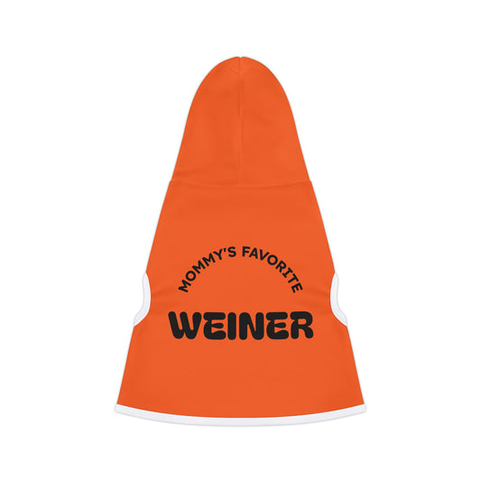 Mommy's Favorite Weiner Pet Hoodie, Cute Dog Coat, Fun Pet Apparel, Cozy Pet Outfit, Dog Lovers Gift, Casual Pet Wear