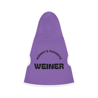 Mommy's Favorite Weiner Pet Hoodie, Cute Dog Coat, Fun Pet Apparel, Cozy Pet Outfit, Dog Lovers Gift, Casual Pet Wear