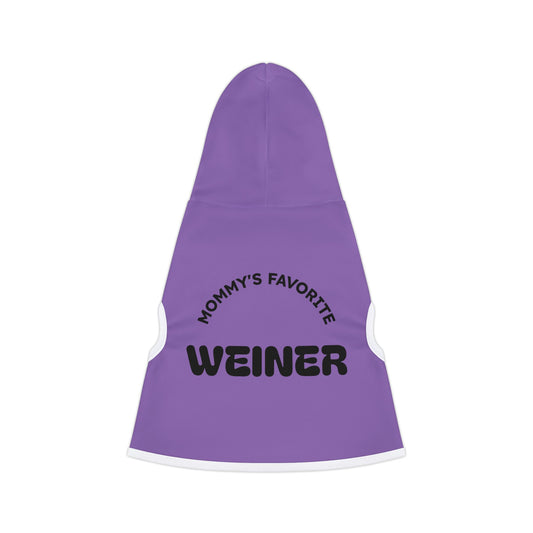 Mommy's Favorite Weiner Pet Hoodie, Cute Dog Coat, Fun Pet Apparel, Cozy Pet Outfit, Dog Lovers Gift, Casual Pet Wear