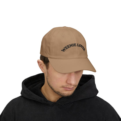Weenie Lover Classic Dad Cap | Soft Cotton Hat, Casual Everyday Wear, Gifts for Dog Lovers, Trendy Fashion Accessory