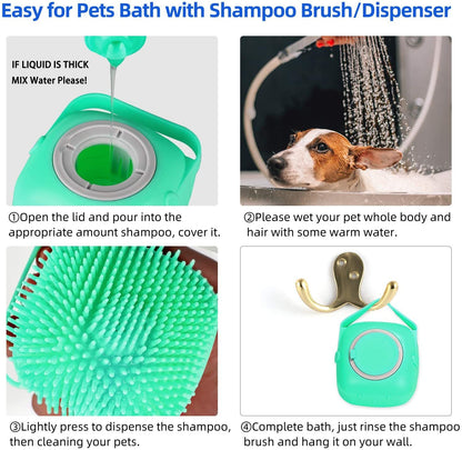 Silicone Shampoo Pet Brush