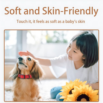 Silicone Pet Collar And Leash Set, Waterproof And Easy To Clean (S-L)