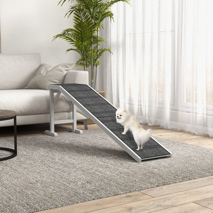 Pet Ramp With Non-slip Carpet And Top Platform
