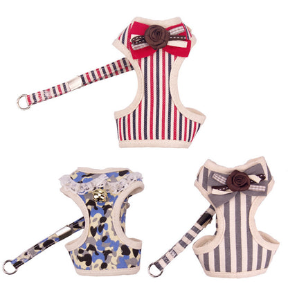 Fancy Harness & Least Set w/ Frills or Bowtie
