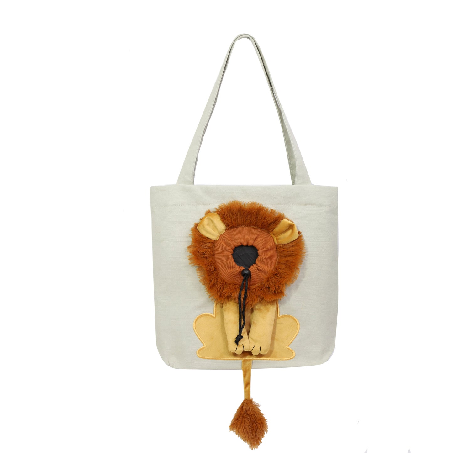 Lion Design, Travel Pet Handbag With Safety Zippers