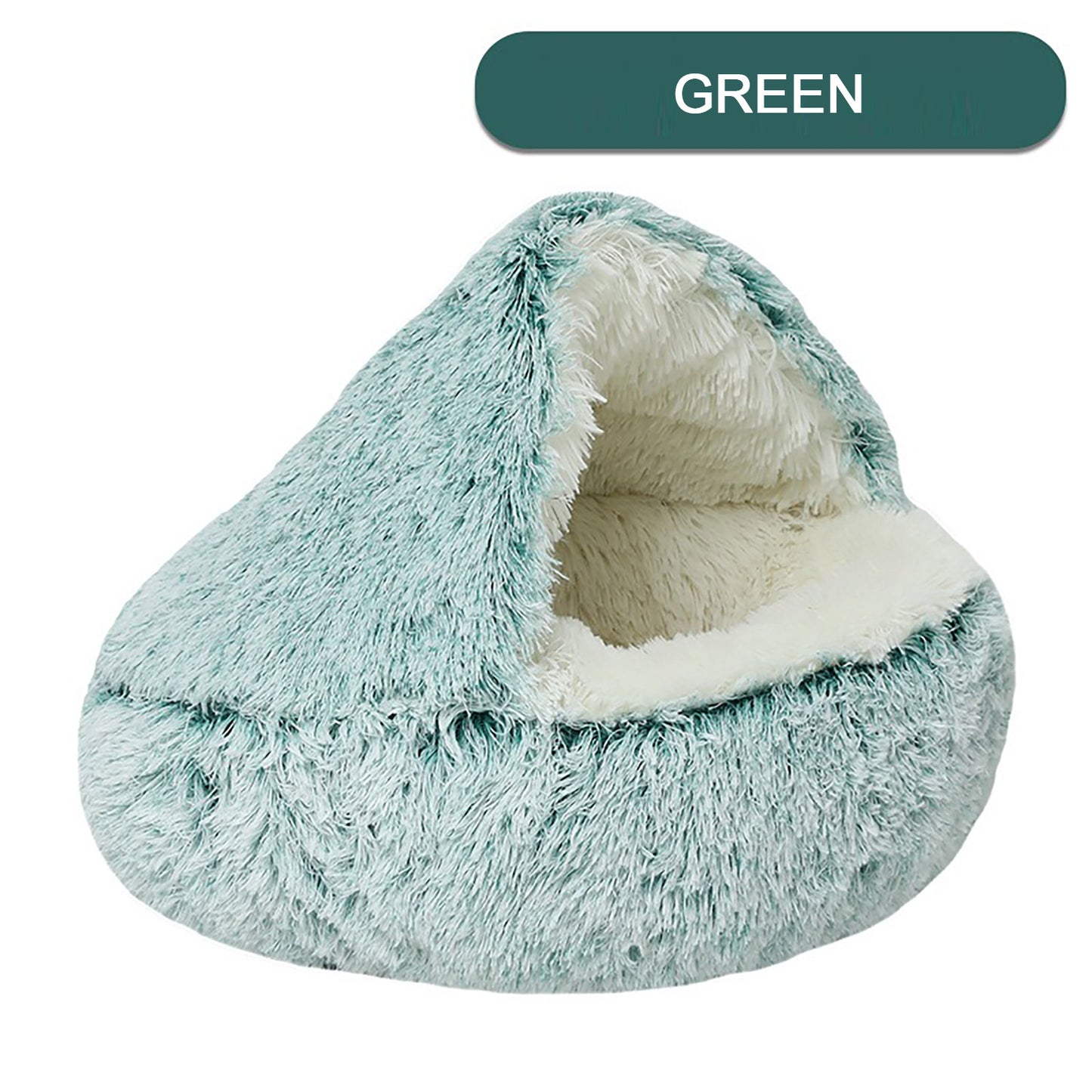 Luxurious Fuzzy, Plush Round Pet Bed