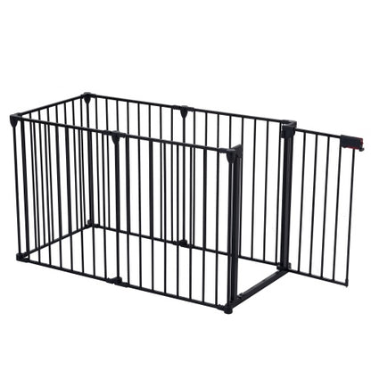 12.5 ft Adjustable Metal Safety Gate/ Play Yard- 6 Panels (Including Gate)