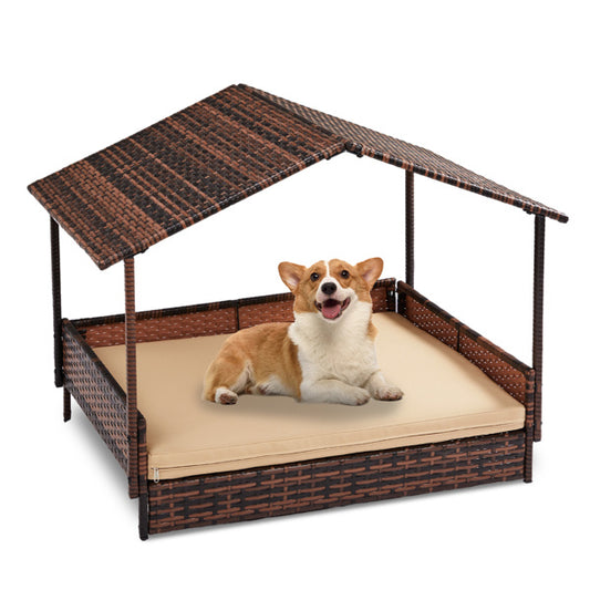 Wicker, Weather Proof Dog House and Bed