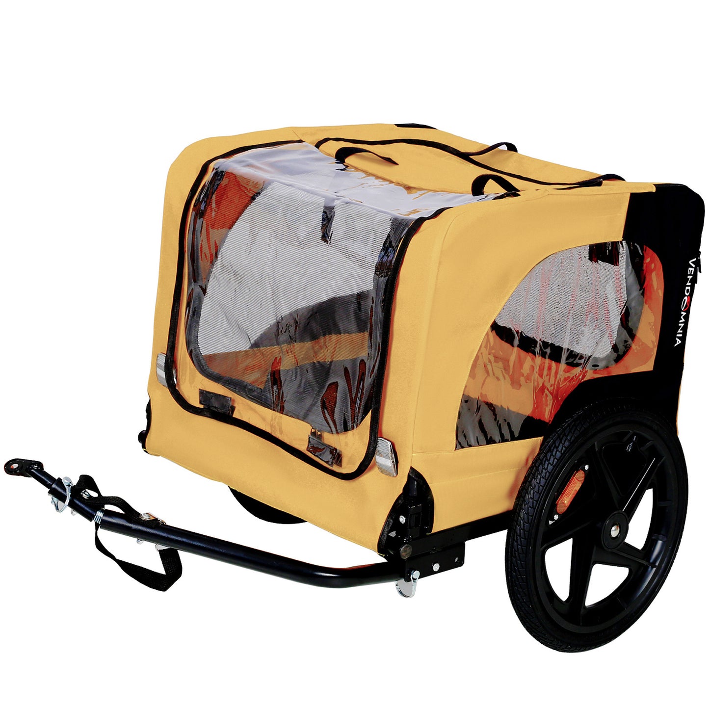 Yellow Outdoor Heavy Duty Foldable, Bicycle Tow Pet Stroller