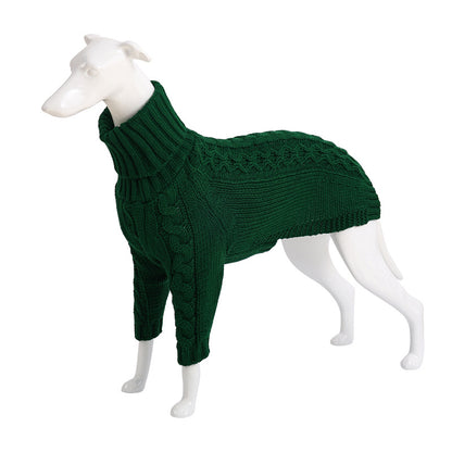 Long Sleeve Knitted Turtle-Neck Animal Sweater (S-3XL)