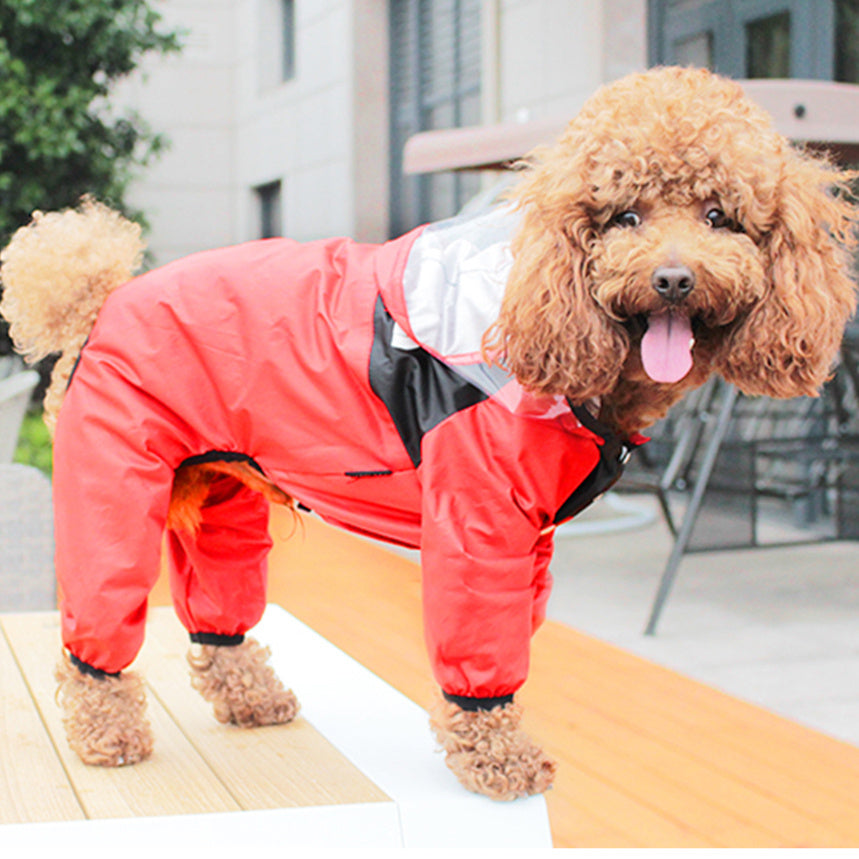 TheDogFace Dog Windbreaker, Rain Poncho (XS-4XL)