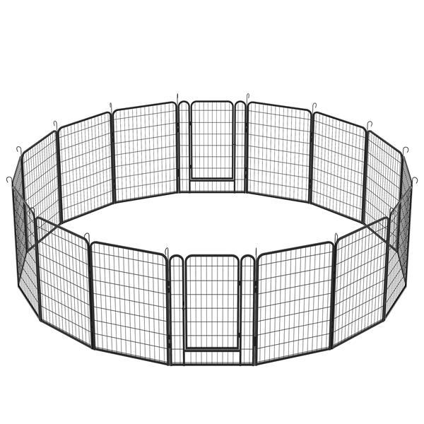 16 Pieces Of Heavy-duty, Portable, Metal Sports Fence for Pets
