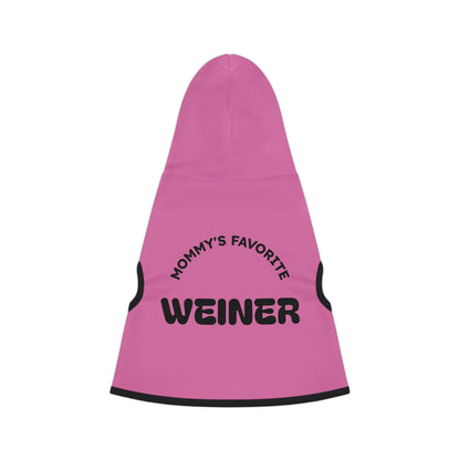 Mommy's Favorite Weiner Pet Hoodie, Cute Dog Coat, Fun Pet Apparel, Cozy Pet Outfit, Dog Lovers Gift, Casual Pet Wear