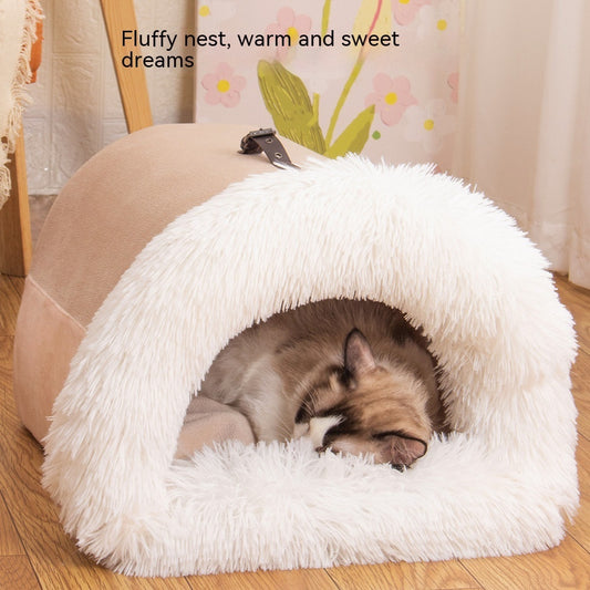 Portable Pet Nest, Moisture-Proof Bed Nook
