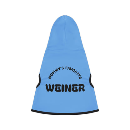 Mommy's Favorite Weiner Pet Hoodie, Cute Dog Coat, Fun Pet Apparel, Cozy Pet Outfit, Dog Lovers Gift, Casual Pet Wear
