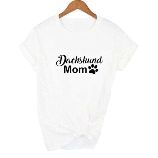 Dachshund Mother T-shirt-White