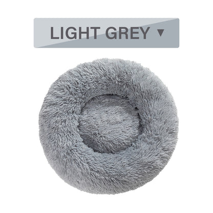Warm, Fluffy Donut Pet Bed (S-XL)