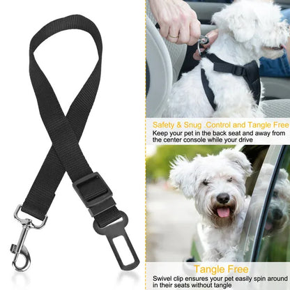 2Pcs Pet Dog Adjustable Safety Seat Belt