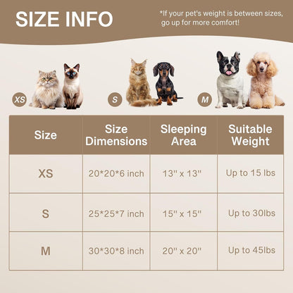 Plush Donut Bed - Small dog or cat