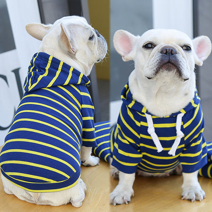 Casual Striped T-Shirt Hoodie (XS-2XL)