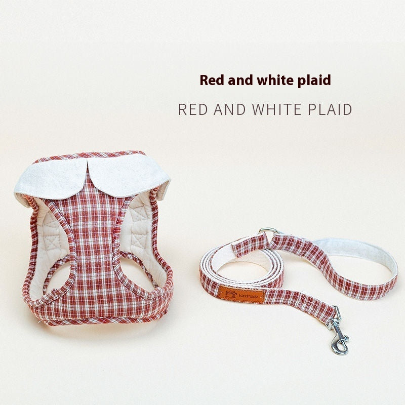 Plaid, Collared Harness & Leash Set (XXS-L)