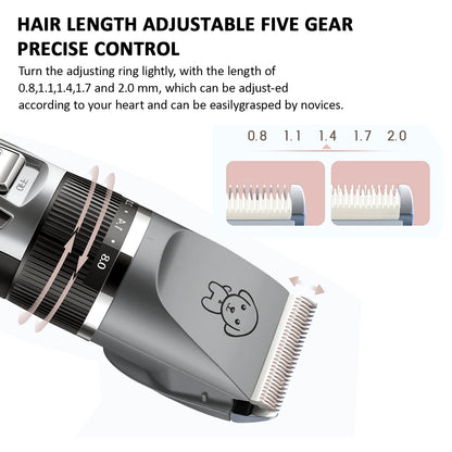 Electric Dog/Cat Grooming Kit- Cordless