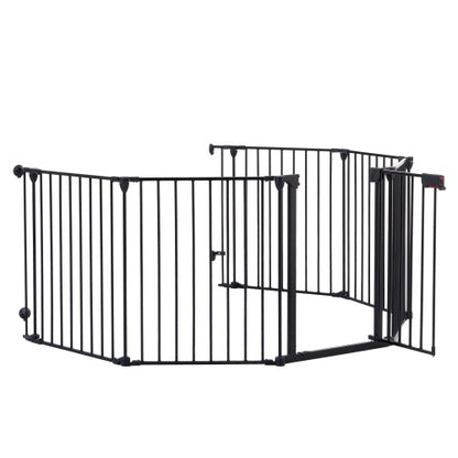 12.5 ft Adjustable Metal Safety Gate/ Play Yard- 6 Panels (Including Gate)