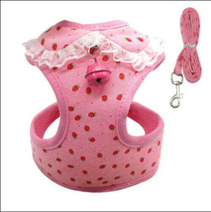 Fancy Harness & Least Set w/ Frills or Bowtie
