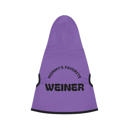 Mommy's Favorite Weiner Pet Hoodie, Cute Dog Coat, Fun Pet Apparel, Cozy Pet Outfit, Dog Lovers Gift, Casual Pet Wear