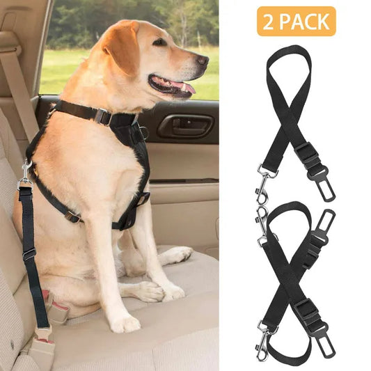 2Pcs Pet Dog Adjustable Safety Seat Belt