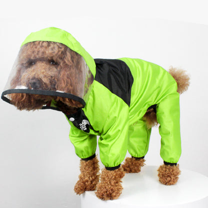 TheDogFace Dog Windbreaker, Rain Poncho (XS-4XL)