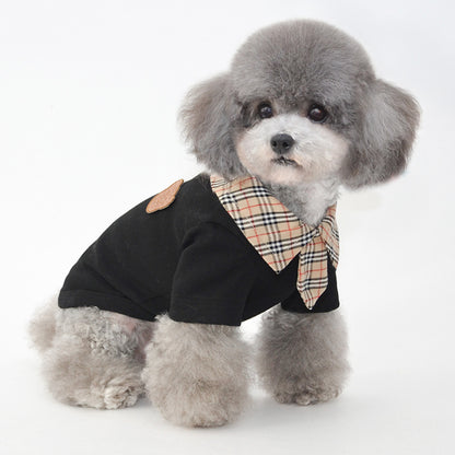 Argyle Shirt and Tie, Business Pet Clothing