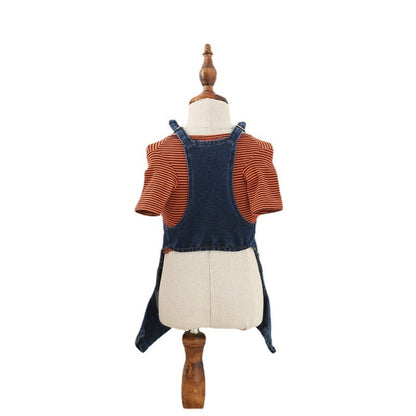 Four-legged Jean Overalls Dog Clothing (S-2XL)
