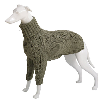 Long Sleeve Knitted Turtle-Neck Animal Sweater (S-3XL)