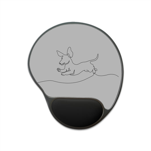 WEENTINGS Dachshund Mouse Pad with Wrist Rest, Cute Office Decor, Dog Lover Gift, Ergonomic Desk Accessory, Computer Mousepad for Home or Office