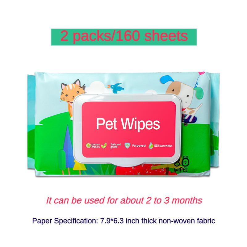 Hypoallergenic- Fragrance Free, Plant-based Dog And Cat Wet Wipes