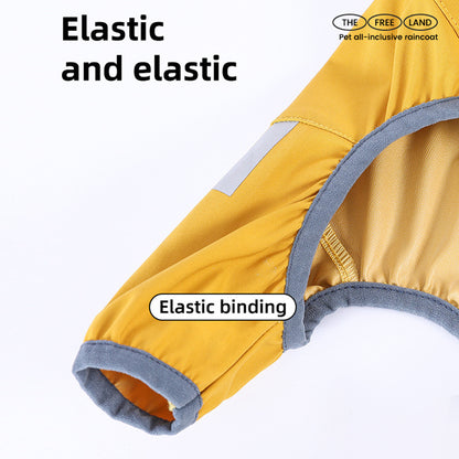 Waterproof Dog Raincoat With Reflective Strap