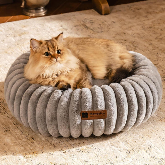 Plush Donut Bed - Small dog or cat