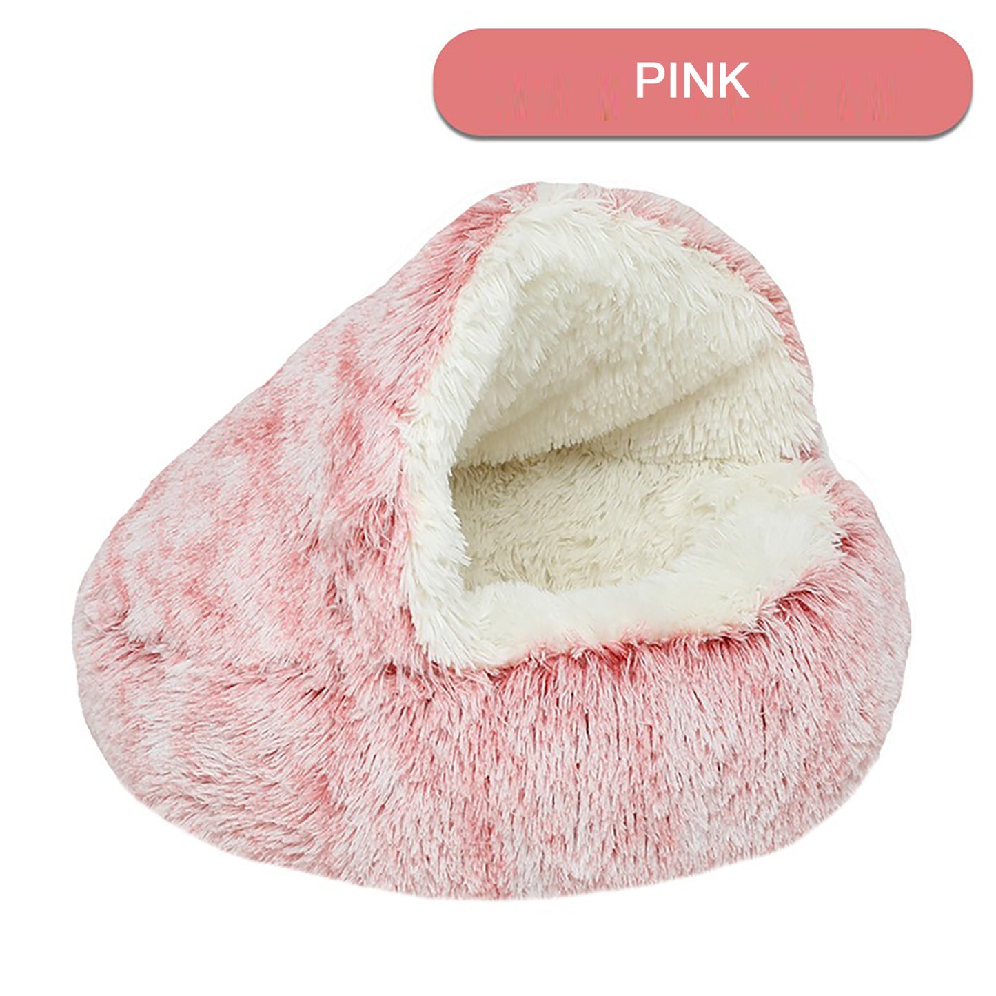 Luxurious Fuzzy, Plush Round Pet Bed