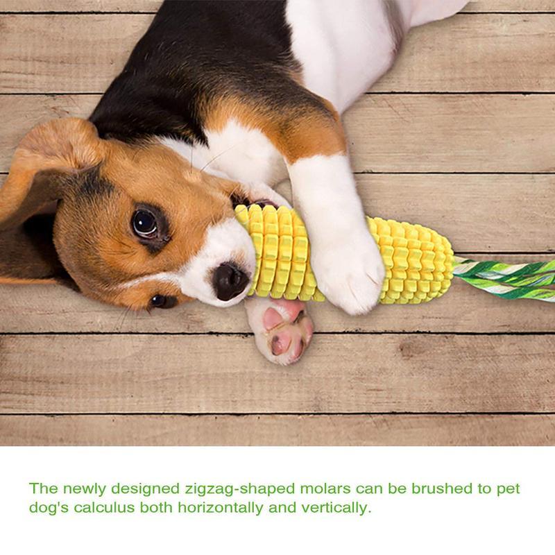 Dog Squeaky Corn Stick Rope Toy