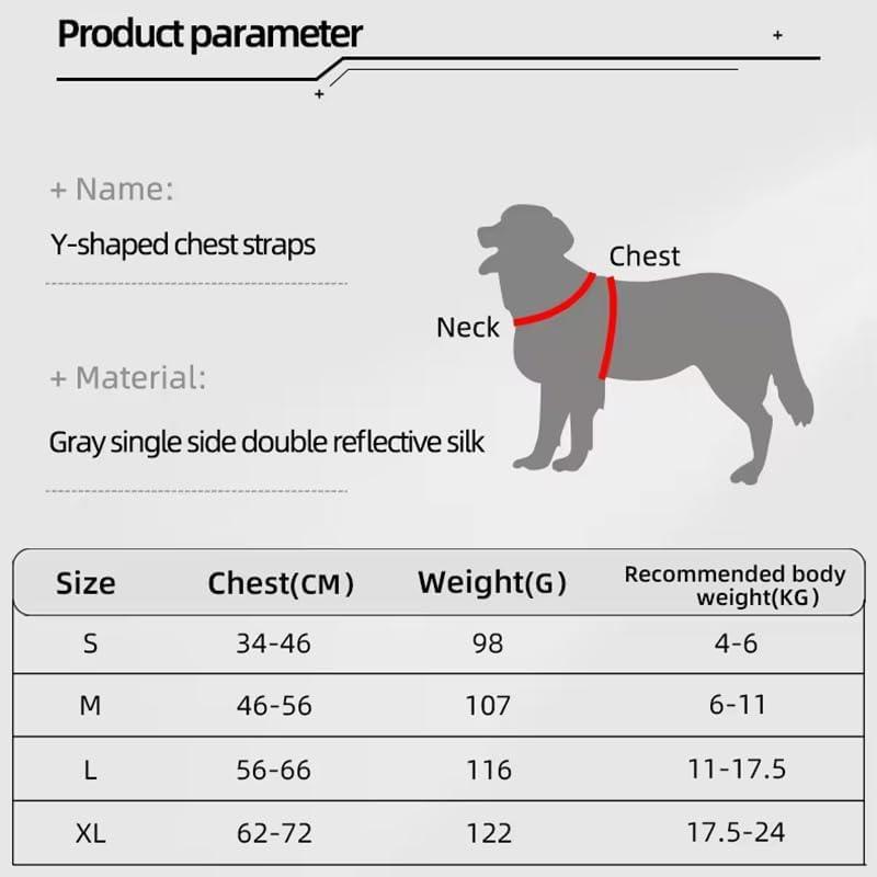 Reflective Y-Strap Dog Harness